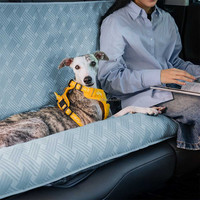 Zozooy Siège de Voiture pour Chien Grand Modèle, Lit de Voyage Rafraîchissant pour Siège Arrière, Spacieux, Durable, Lavable, Facile à Nettoyer, Idéal pour les Roadtrips
