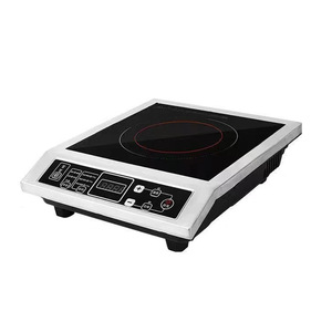 Induction Cooker 1000W Above 8 <b>Gears</b> Black Crystal Panel European Standard Household Commercial Use - Product Image 1