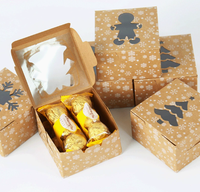 Boîte Cadeau de Festival pour Biscuits, Gâteaux et Bonbons – Emballage Rectangulaire Biodégradable en Carton Blanc avec Fenêtre