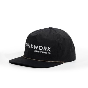 Casquettes Snapback à 5 panneaux à visière plate avec cordon, broderie OEM, sport, golf, avec logo personnalisé en nylon, Gorras - Product Image 1