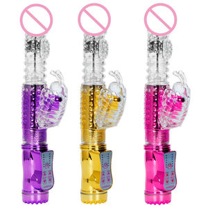 Medische Siliconen Tpe Materiaal Vibrerende 360 Rotatie Stoten Vibrerende Konijn <span class=keywords><strong>Dildo</strong></span> Bij Vibrators Voor Vrouwen Realistische Seksspeeltjes - Product Image 2