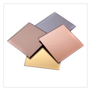 Gold Colored <b>Mirror</b> Wall Decorative <b>Mirror</b> Sheet <b>Panel</b> Colored Glass Bronze Tinted Body Tinted <b>Mirror</b> - Product Image 3