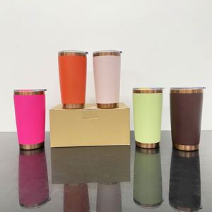 Custom Logo20oz Double <b>Wall</b> Colorful Metal Drinkware Mug Magnetic Slide Lid 20 oz Copper Underneath Plated Tumbler Cup for <b>Vinyl</b> - Product Image 2
