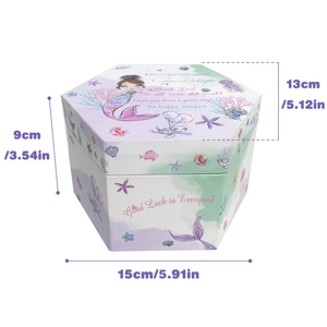 <span class=keywords><strong>Boîte</strong></span> <span class=keywords><strong>à</strong></span> musique hexagonale <span class=keywords><strong>à</strong></span> thème sirène en promotion, <span class=keywords><strong>boîte</strong></span> <span class=keywords><strong>à</strong></span> musique en papier <span class=keywords><strong>à</strong></span> manivelle avec miroir et rangement pour <span class=keywords><strong>bijoux</strong></span>, cadeau pour filles - Product Image 6