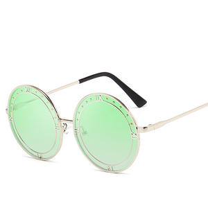 Gafas de Sol Redondas Extra Grandes de Lujo para Mujer, Estilo Vintage Retro, 2019 - Product Image 4