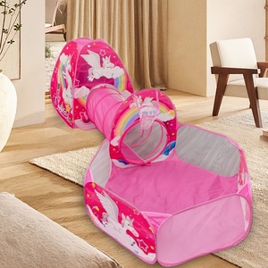 Château de princesse rose 3 en 1, <span class=keywords><strong>yourte</strong></span>, tente pliable pour enfants, tente de jeu pop-up pour filles, cadeau - Product Image 4