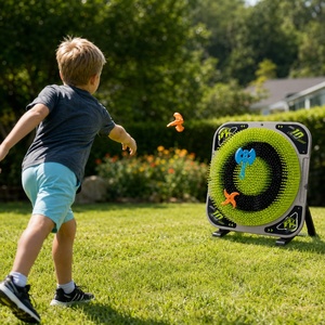 Jeu de lancer de haches en famille pour s'amuser dans le jardin |   Ensemble de fléchettes à pointes sûres pour enfants et adultes |   Jeux légers pour l'intérieur et l'extérieur - Product Image 1