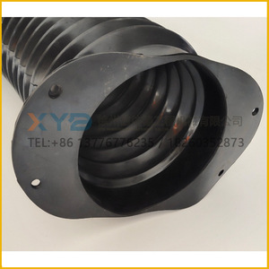 Cache-poussière de châssis pour niveleuse XCMG GR1803/215/2153 avec tuyau en caoutchouc ondulé télescopique – Pièces de construction d'origine - Product Image 4