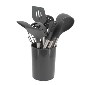 Set di utensili da cucina in Silicone 11 pezzi utensili da cucina gadget utensile da cucina antiaderente pentole