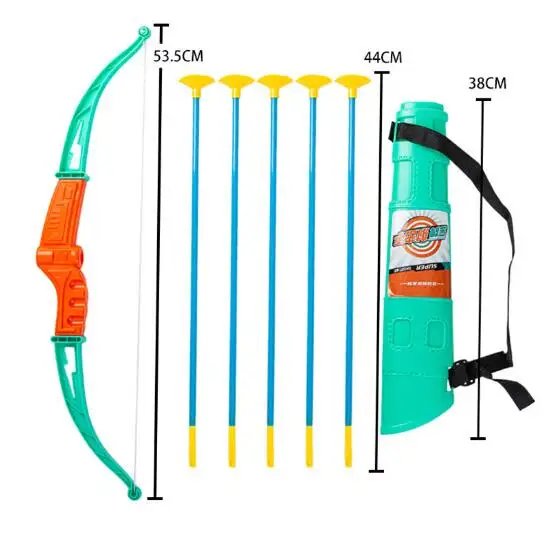 새로운 어린이 장난감 활 플라스틱 흡입 컵 화살표 군사 모델 장난감