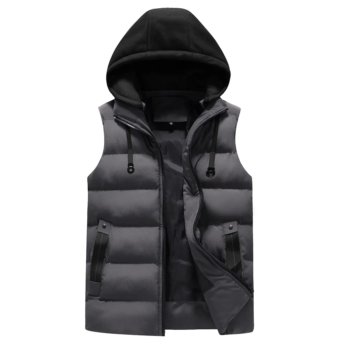 Giacca da uomo giacca invernale impermeabile calda senza maniche giacca da uomo moda gilet Casual con cappuccio uomo autunno gilet addensato