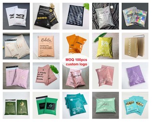 12x16inch bán buôn thân thiện với môi phân hủy sinh học Matte đào polymailer biểu tượng tùy chỉnh in bưu phẩm bao bì vận chuyển túi - Product Image 6