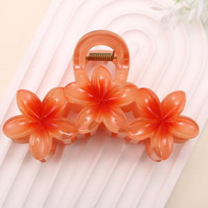 큰 머리 발톱 최신 꽃 발톱 클립 달콤한 패션 헤어 클립 액세서리 플라스틱 대형 헤어 클립 액세서리 반짝 - Product Image 4