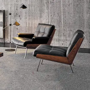 Designer creativo sedia reclinabile con schienale medio soggiorno di casa divano imbottito per il tempo libero sedia senza braccioli