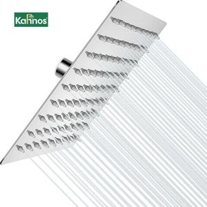 Hot Selling 8 Inches Ultra-Thin Square 201/304 Stainless Steel <b>Shower</b> Head High Pressure Water Saving <b>Rainfall</b> for Bathrooms - Product Image 1
