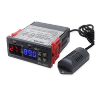 Thermorégulateur numérique pour incubateur AC 110V-220V STC-3028 Thermostat Hygrostat Contrôleur de température et d'humidité