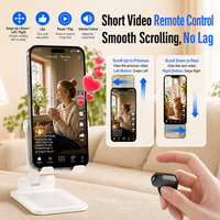Mini Ratón Inalámbrico de Anillo para Dedo 5.3, Recargable, con Panel Táctil y Control Remoto para Laptop, PC y Smartphones