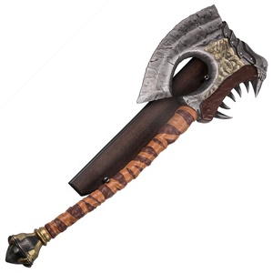 Hache à deux mains Gorehowl, arme de Grommash Hellscream, <span class=keywords><strong>World</strong></span> <span class=keywords><strong>of</strong></span> <span class=keywords><strong>Warcraft</strong></span>, entièrement en métal - Product Image 1