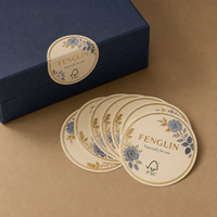 Autocollant en papier blanc personnalisé FS*C, autocollant adhésif amovible, impression de taille personnalisée pour la papeterie, emballage cadeau
