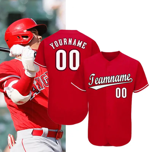 Camiseta de béisbol de moda de alta calidad personalizada para <span class=keywords><strong>hombre</strong></span>, camiseta de béisbol con botones deportivos uniformes estampados, camiseta de béisbol - Product Image 2