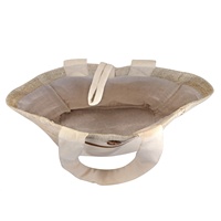 Bolso de mano para mujer, bolsa de mano, hilo de cáñamo, hecho a mano, tejido a mano, forro interior, cierre de botón, ecológico, NP