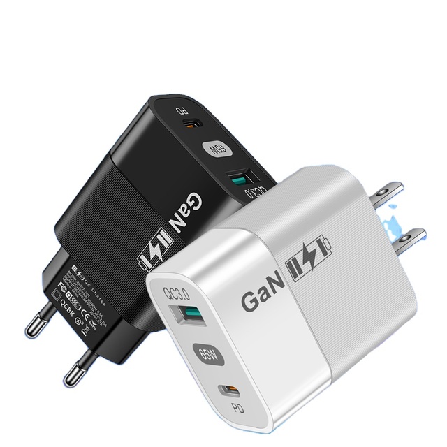 US/EU Quality 65W Gan Charger Quick QC3.0+USB C Fast Charger  for iPhone 16 15 14 Pro Max Compatible iPad