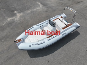 Bote Inflable Rígido de Fibra de Vidrio CE RIB480 de 1.2 mm con Hypalon/PVC, Bote de Pesca, Yate Deportivo Estable para Actividades al Aire Libre - Product Image 3
