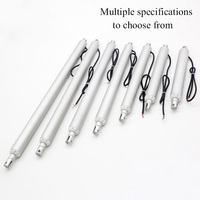 Actuador lineal Micro Tubular eléctrico automático de 12V/24V CC, varilla telescópica para robots de baja 3000RPM, uso de imán permanente