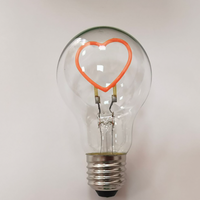 Lampe LED à lettres motif dessin animé Love Style 3V, décor de vacances romantique, ampoule d'ambiance avec corps en plastique, alimentation CC