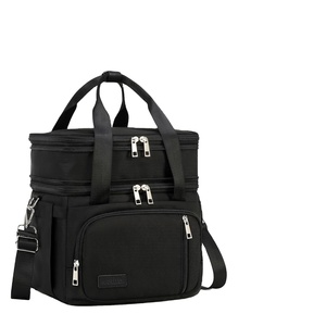 Double Deck Durable Insulated 24L Lunch <b>Box</b> with Shoulder Strap for Men Women <b>Large</b> Leak-Proof Tote <b>Cooler</b> - Product Image 1