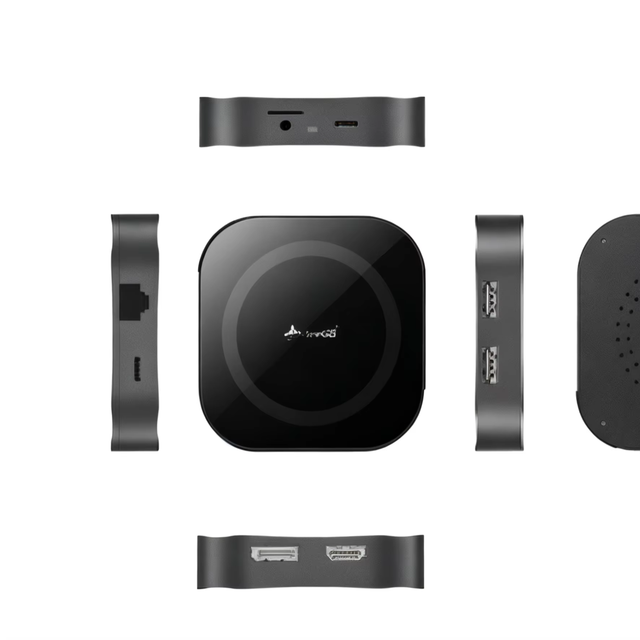 9in1 Full Functional Transfer Type c Hub USB 3.0 HD&MI DP Dual 4K with Audio & LAN Aluminium Alloy Metal Hub in Stock