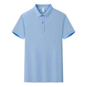 Camiseta Polo de Manga Corta con Cuello, Personalizada, de Algodón, Color Sólido, Transpirable, para Uso Diario, Uniformes de Trabajo, Ropa de Grupo, Publicidad - Product Image 1