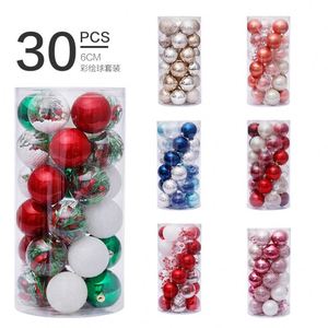 Bolas de Navidad de Plástico de 6 cm, 30 Piezas por Barra, Adornos para Árbol de Navidad, Decoración para Fiestas - Product Image 2