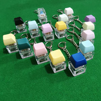 Jouet anti-stress lumineux et transparent avec boutons mécaniques, jouet souple à presser, porte-clés de relaxation, perles en PVC