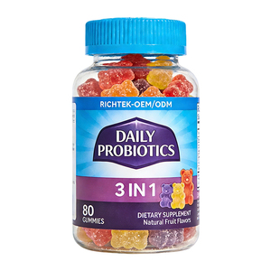Probióticos Crudos 100 Mil Millones de UFC, Formulados por Doctores para Mujeres y Hombres, Suplemento Completo para Adultos con 60 Gomitas, Estable en el Refrigerador - Product Image 6