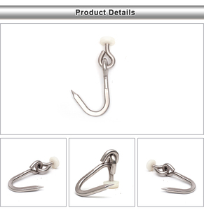 ตะขอสแตนเลส 304 คุณภาพสูง อุปกรณ์เสริมรถบรรทุกห้องเย็น ตะขอสแตนเลสแบบเดี่ยวสำหรับแขวนเนื้อสัตว์ - Product Image 4