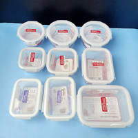 Boîtes de préparation de repas rectangulaires en verre à un seul niveau, compatibles micro-ondes, ensemble de boîtes de rangement pour le déjeuner, récipients alimentaires pour le bureau ou la maison