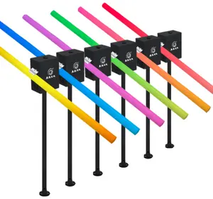 Luz led tubo dmx para eventos do clube noturno, tubo de led colorido com rotação de 360 graus