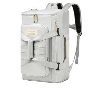 2025 Custom Logo Large Capacity <b>Waterproof</b> Nylon Travel <b>Backpack</b> Zipper Letter Fashionable Sports Design Multiple Pockets - Product Image 1