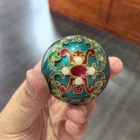 Boules de Baoding artisanales en émail filigrané, creuses, à sonnerie, pour exercices manuels, revêtement en résine, anti-stress, artisanat chinois, cadeau d'anniversaire