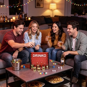Jeu de société de loisirs pour la pose de carreaux, jeu de table interactif pour boire, idéal pour les fêtes de famille, les soirées entre amis et les divertissements décontractés. - Product Image 2