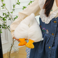 Boîte à mouchoirs en peluche amusante avec fermeture éclair, sac à mouchoirs en forme de cul de canard, adapté à la maison, à la chambre et à la voiture, rembourré de coton PP