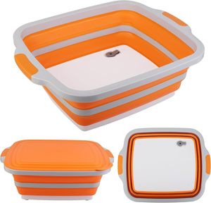 8L/16L/30L tabla de cortar plegable multifuncional preparación de comidas marinado almacenamiento de alimentos barbacoa preparación bañera - Product Image 2