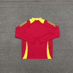 Completo Sportivo Personalizzabile <span class=keywords><strong>Viola</strong></span> e Rosso per Bambini, Divisa da <span class=keywords><strong>Calcio</strong></span>, <span class=keywords><strong>Tuta</strong></span> da Allenamento, Maglia da <span class=keywords><strong>Calcio</strong></span> Thailandese di Alta Qualità con Logo del Club Personalizzato - Product Image 4