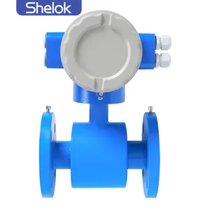 Shelok Dn200 Débitmètre d'eau magnétique de 400mm de diamètre Hart Out Put Débitmètre électromagnétique