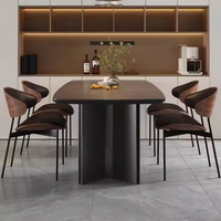 Chaise de salle à manger en métal, luxe, bois, ensemble de restaurant, mobilier de chambre, chaises nordiques en cuir, modernes pour table à manger