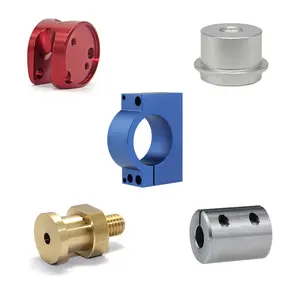 OEM Precision Sandblasting Metal Fabrication Hardware Brass Aluminum Connector Parts CNC Lathe Milling Machining Services