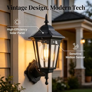 Nuova Lampada Solare da Parete Creativa per Esterni, Impermeabile, per Cortile, Villa, Giardino, Corridoio, Decorazione Atmosferica - Product Image 1