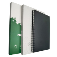 Cahier fusée A5 de planificateur en papier kraft, bloc-notes intelligent, réutilisable, avec intérieur pointillé