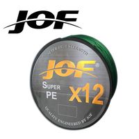 JOF-Ligne de Pêche Tressée PE X12 100m, 12 Brins Multifilament, Longue Ligne de Pêche